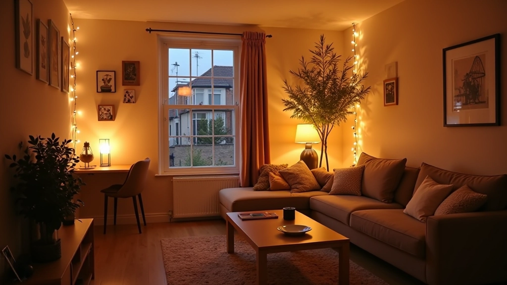 Small London studio with smart lighting
